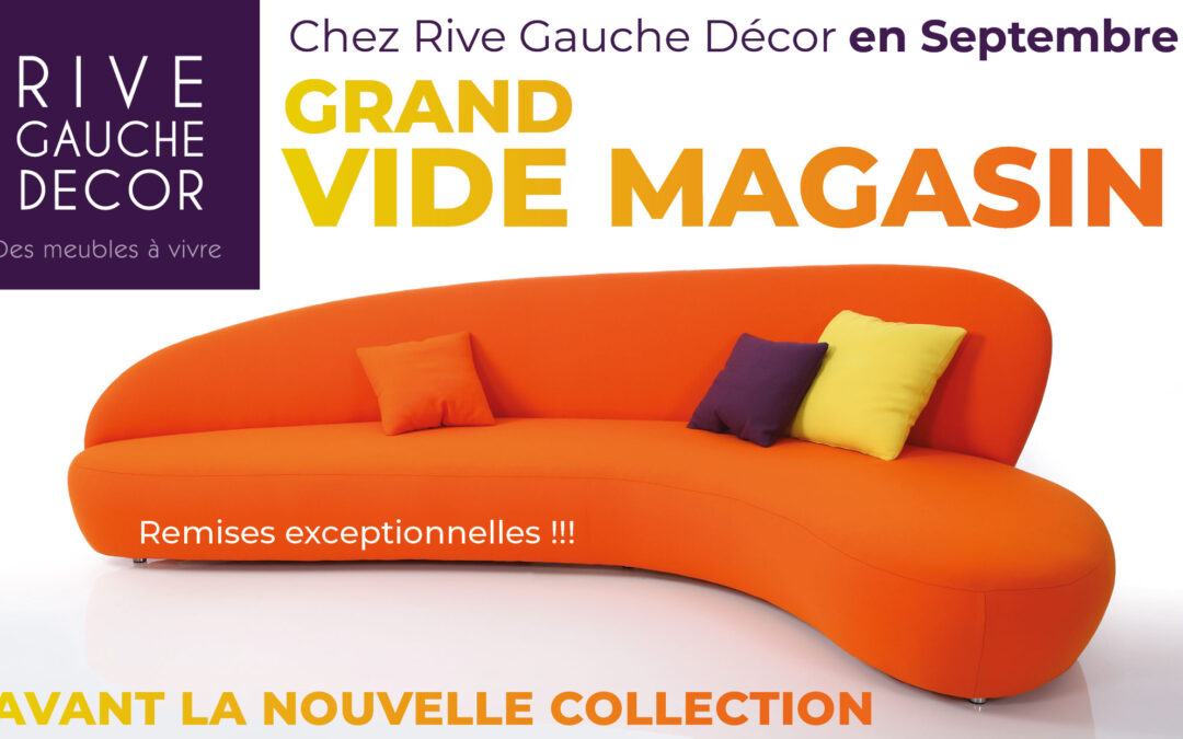 Grand Vide Magasin de Rentrée chez Rive Gauche Décor, Jusqu’à -70% sur une Sélection de Meubles !